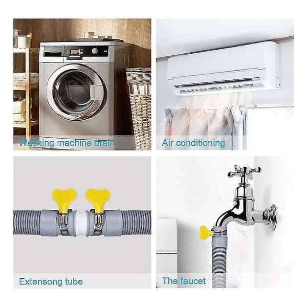 Drain Hose Extension Kit Universal Washing Machine Hose 3 Meters, Includes Bracket, Hose Connector And Ho
