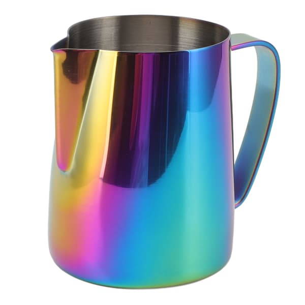 670 ml farverig mælkeskummer i 304 rustfrit stål til latte art og kaffeskumning