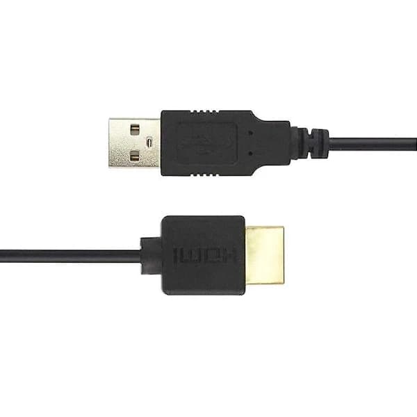 1 x HDMI til USB-kabel, USB til HDMI hann strømkabel, ren kobber 0,5M