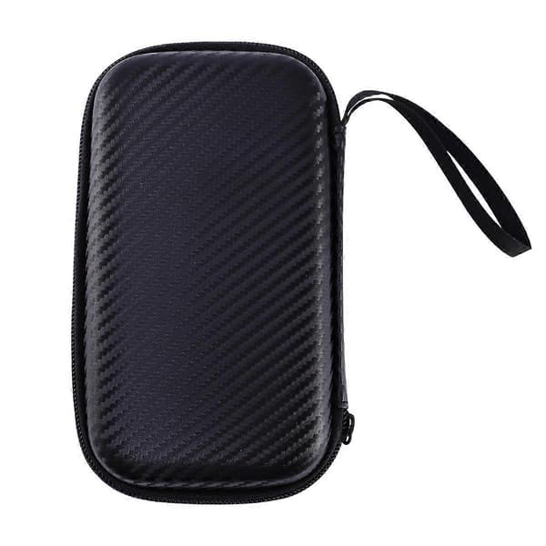Portable EVA Storage Case Practical Forehead Thermometer Protective Case Shockproof Container for Home Travel (Black)