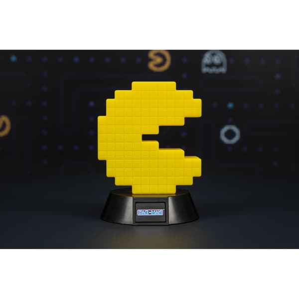 Pac Man Ikon Lampe V2 BDP Svart, Gul