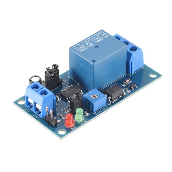 12V DC forsinkelsesrelé på/av-brytermodul med timer