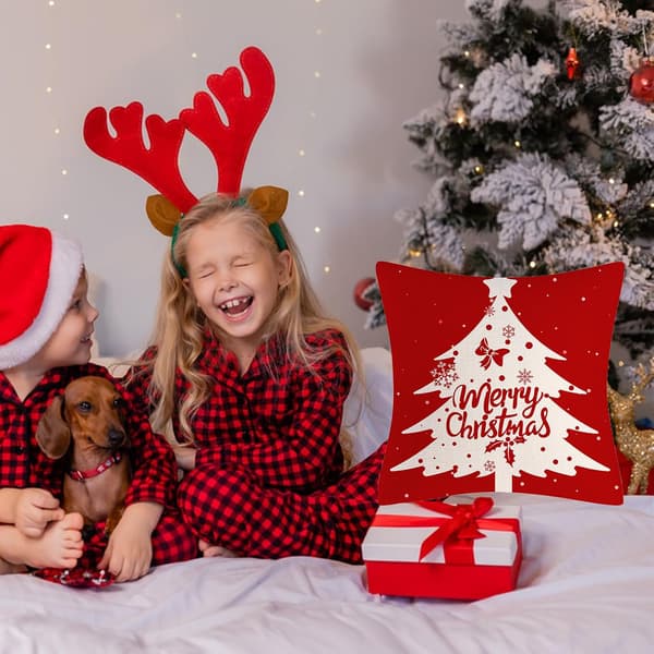 Juleputetrekk, Juleputetrekk i Lin, Juleputetrekk til Dekor, Juleputer til Sofa, til Sofa, Stue, Soverom