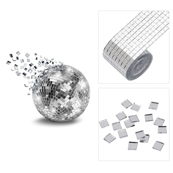Selvklebende mosaikk veggklistremerker, kreativ DIY glasspeil klistremerker, hjemmedekorasjon