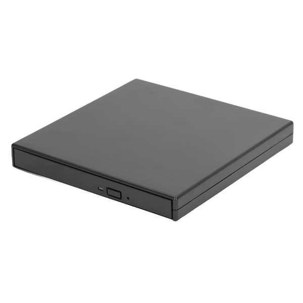 Ekstern DVD Optisk Drev Ultratyndt Eksternt CD DVD-drev USB 2.0 Bærbart CD DVD-brænder til Bærbar Stationær PC Sort