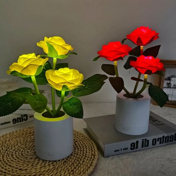 LED Roselampe Skrivebordslampe ROSA rosa