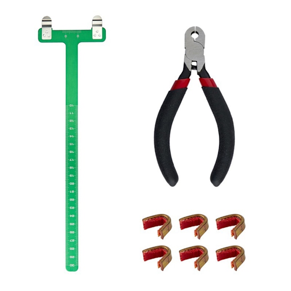 Bågsträng Nockningspunkter Tång för T-form Båge Fyrkantig linjal Nockningsspänne Tång Bågskytte Nocktång Recurve Bow K Red 0.16
