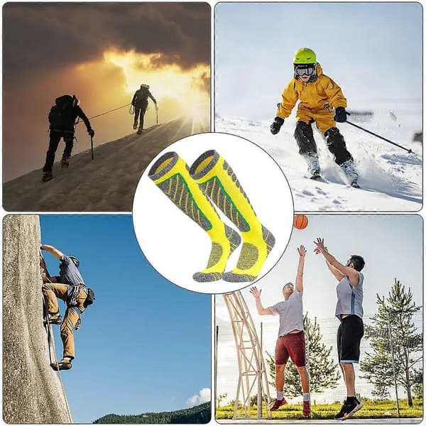 Skistrømper, snowboardstrømper, vinterstrømper til udendørs sport, varme strømper til mænd og kvinder om vinteren