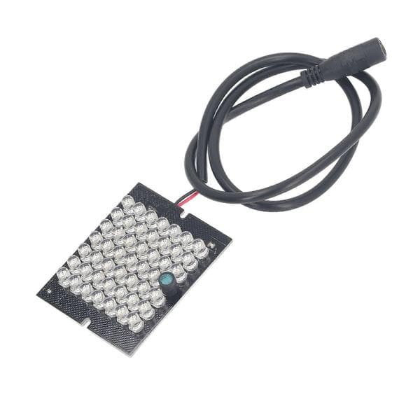 850nm LED Night Vision Lampa Panel 48 Pärlor IR LED Fyllningsljus Infraröd Panel DC12V