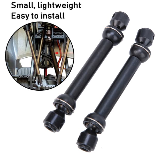 2 stk. teleskopisk metaldrivaksel passer til SCX10 D90 RC Crawler RC tilbehør (112-152mm)