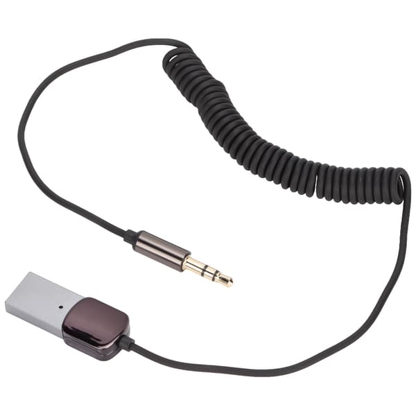 Car 3.5mm Audio Transmitter Noise Reduction Wireless Car Receiver with Memory Connection and Hands-Free Calling