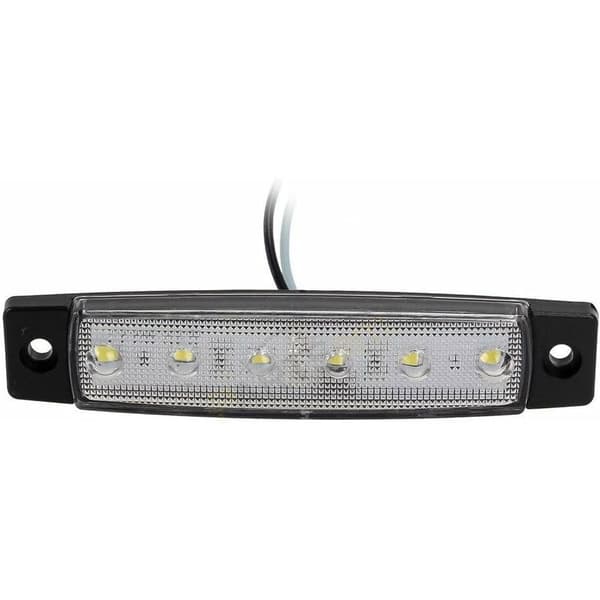 10 stk 3,8\" 6 LED Sidemarkeringslys 12V LED Trailer Positionslys, Bageste Sidemarkeringslys