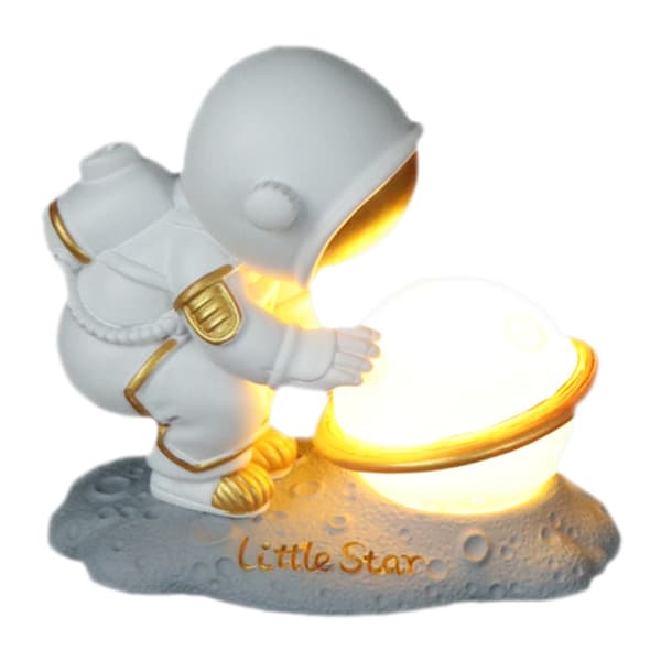 Astronaut Natlampe Horisontal Sengebordslampe Atmosfærelampe
