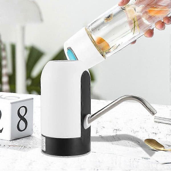 Vattenflaskpump, USB-laddningsbar automatisk dricksvattenpump, bärbar elektrisk vattendispenser
