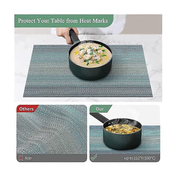 Tablettisarja 8 tablettia ruokapöytään sisä- ja ulkokäyttöön, lämmönkestävät pestävät tabletit