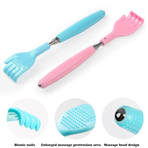 Retractable Back Scratcher Telescopic Itching Body Care Massage Blue Blue Blue