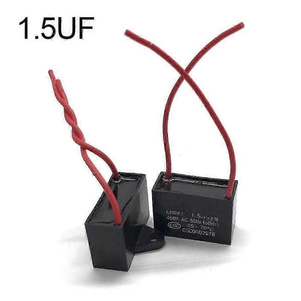 CBB61 Kondensator 450V Blæserkondensator Holdbar Startkondensator [DB] 1.5UF 1.5UF