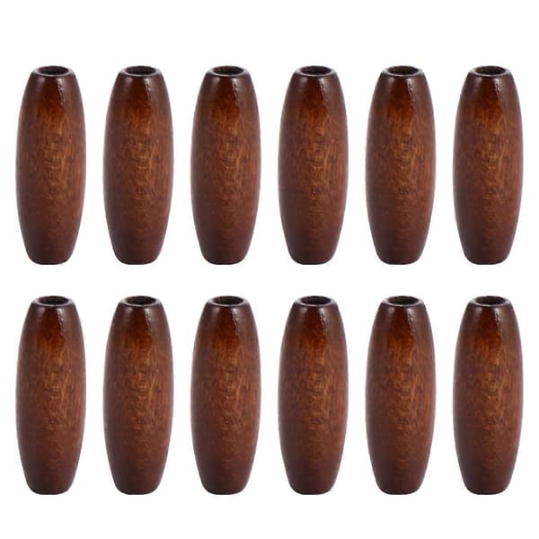 100 st 23x8mm olivformade träpärlor lösa träpärlor för DIY konst och hantverk