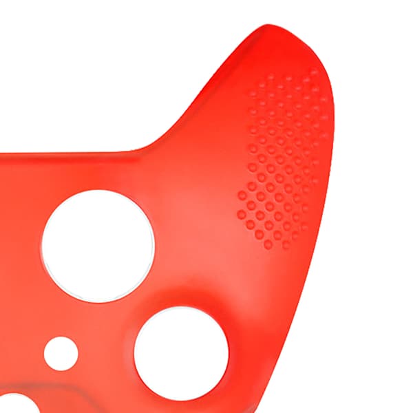 Silikondeksel til Gamepad, sklisikkert spillkontrollerdeksel med knappedeksler for XBOX ONE Slim Rød