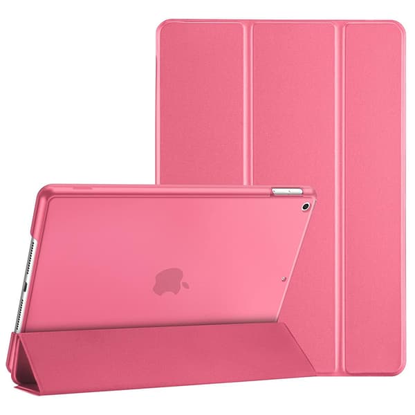 iPad 9:e/8:e/7:e generationen 10,2 tums fodral 2021 2020 2019, Slimmat lätt skyddsfodral Smart Cover - Melonrosa