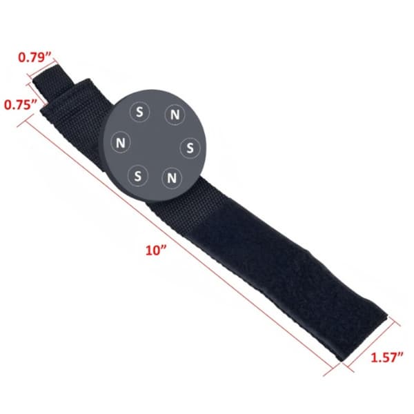 Magnetic Magic Straps x2 - N40 neodym-magneter, vävda magnetremmar med 88mm bas, kraftigt grepp och montering utan borrning