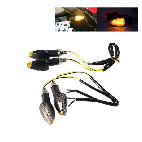 4 stk Blinklys Blinklys Blinklys 14 LED 12V LED Indikator Blinklys Lampe