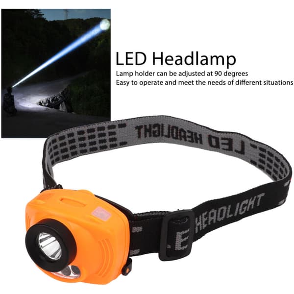 LED Hodelykt TPU ABS Mini Superlys Infrarød LED Hodelykt for Utendørs Camping Fiske, DUBUNS