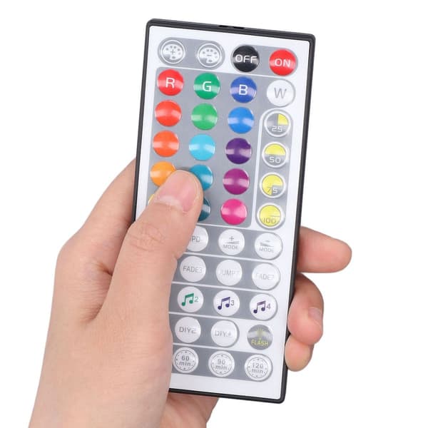 LED-stripe-kontroller, 44 taster, 3 taster, RGB-dobbelmodus KLB