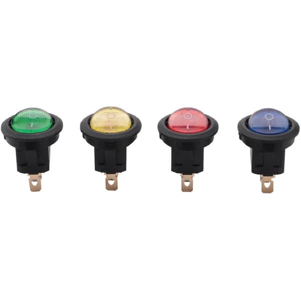 4 x 12V LED vippekontakt Spst instrumentpanel bil båd