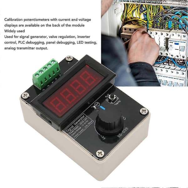 4 til 20mA Signalgenerator Justerbar DC 0 til 10V 0 Eller 4 til 20mA Strømspænding Analog Simulator