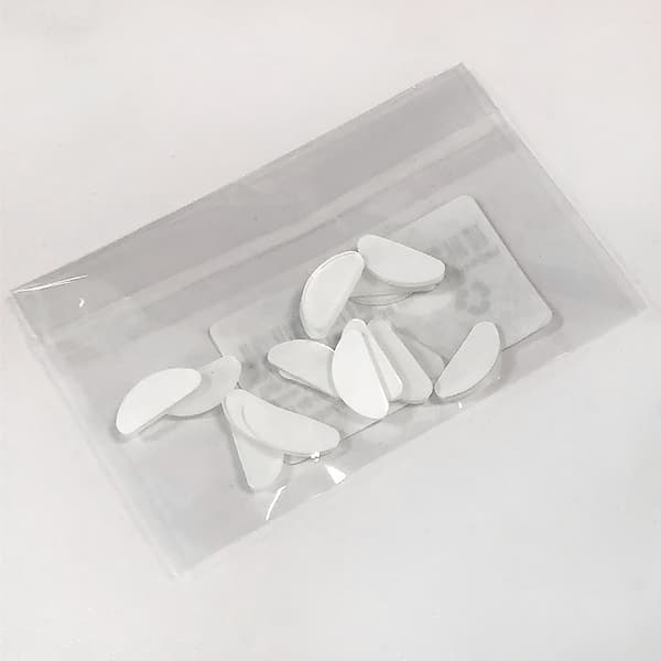 Næsepuder til briller 10 par Transparent 15x7x1 mm