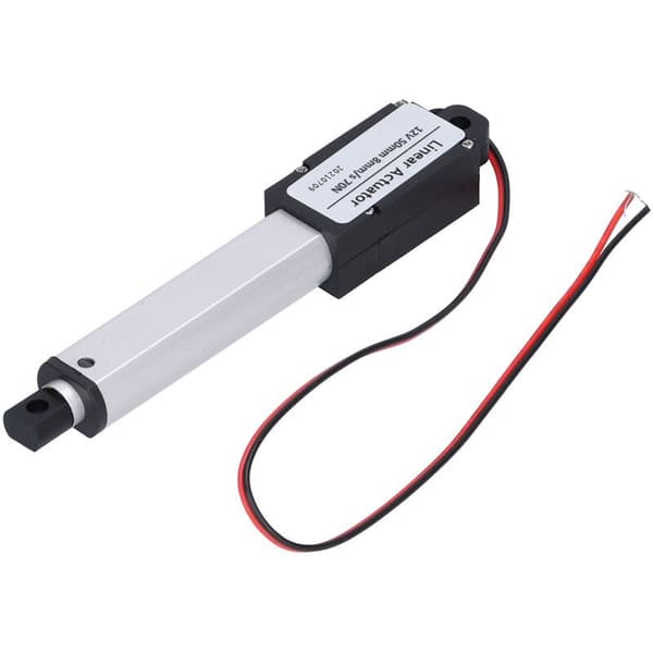 Mini 12V DC lineær aktuator - 50 mm slaglængde, lav støj, intern endestopkontakt - til bil- og industriel brug