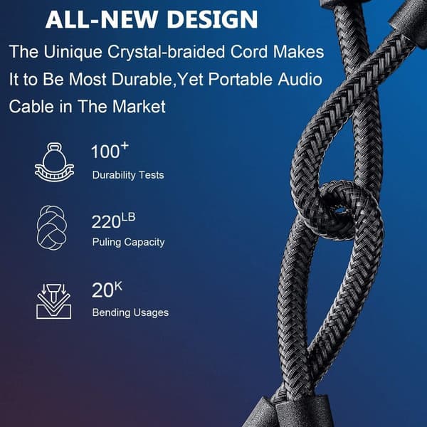 Lightning til 3,5 mm adapter, iPhone headset adapter grå hodetelefoner