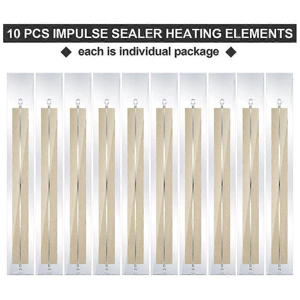 10 stk. impulsforseglere reservedele impulsforseglere varmeelement service reservedele reparation