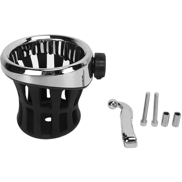 Aluminium and Rubber Drink Holder for Motorcycle Handlebars, Replacement for Gold Wing
