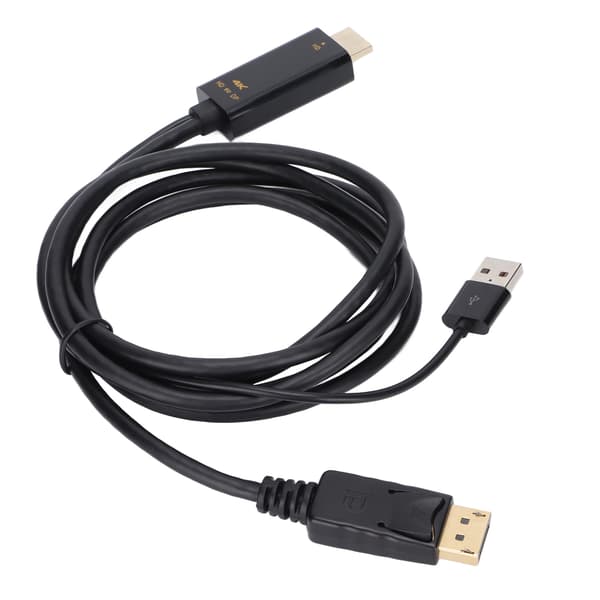 HD Multimedia Interface til Displayport-konverterkabel 4K han til hun forlængerkabel til PS4 PC