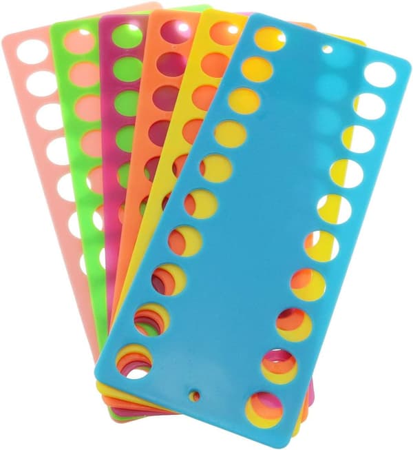 10 stingklemmer for oppbevaring av brodergarn, brodergarnorganisator