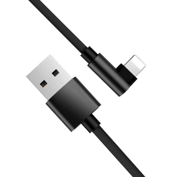 3m Hållbar Flätad Metallisk Lightning-kabel Snabbladdning 3.0 Röd lightning Röd lightning