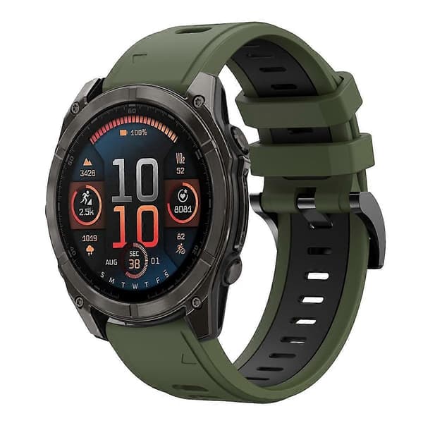 Silikoniranneke Garmin Fenix 8 AMOLED 47mm [DB]