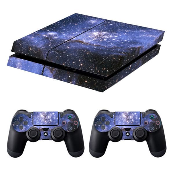 PS4-spillkontroll konsollvert fullfargeklistremerker, stjernehimmel