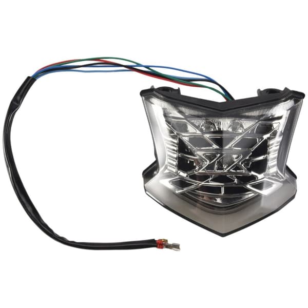 Integreret LED Baglygte, Stop- & Bremselys (Hvid)