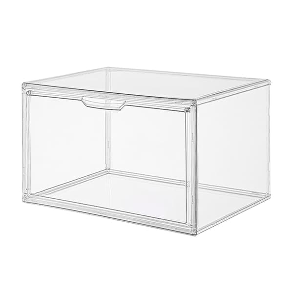 Bag Display Case Clear Waterproof Dustproof Strong Magnetic Design Shoe Storage Box for Anime Figure Handbag