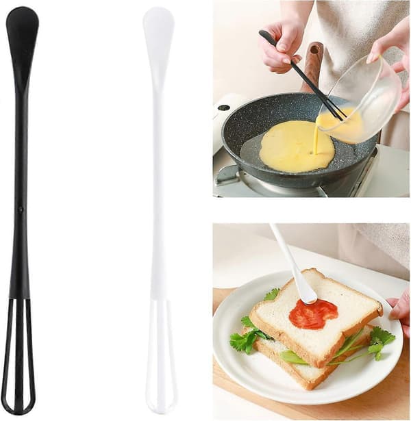 3-pack Mini Handheld Whisk Trendy Manual Egg Beater Easy-to-Use Durable Whisk for Baking and Cooking Enthusiasts