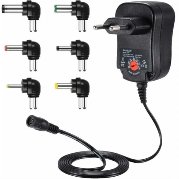 12W Universal Strømadapter 3V til 12V AC DC Oplader til VTech Kidimagic Starlight Kidi LightShow Party Sorio 1 2 3S 3 MobiGo Genius