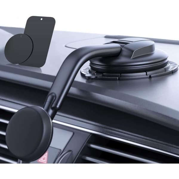 Phone Holder for Car [Powerful Magnets] for Dashboard and Windshield Suction Cup Phone Holder Suitable for iPhone Android Car Cradle