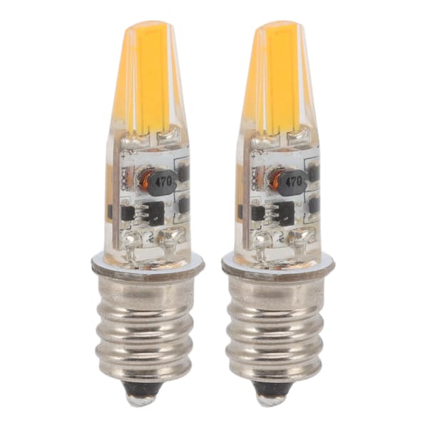 2kpl 2W 12V E12 LED-lamppu Energiansäästö Kynttelikkölamppu Lämmin lamppu