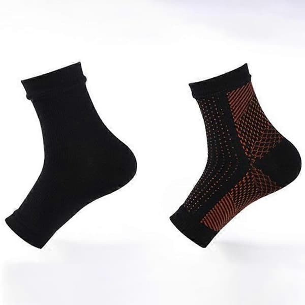1 Pair Soothing Neuropathy Compression Ankle Compression Socks Orange SM Orange SM