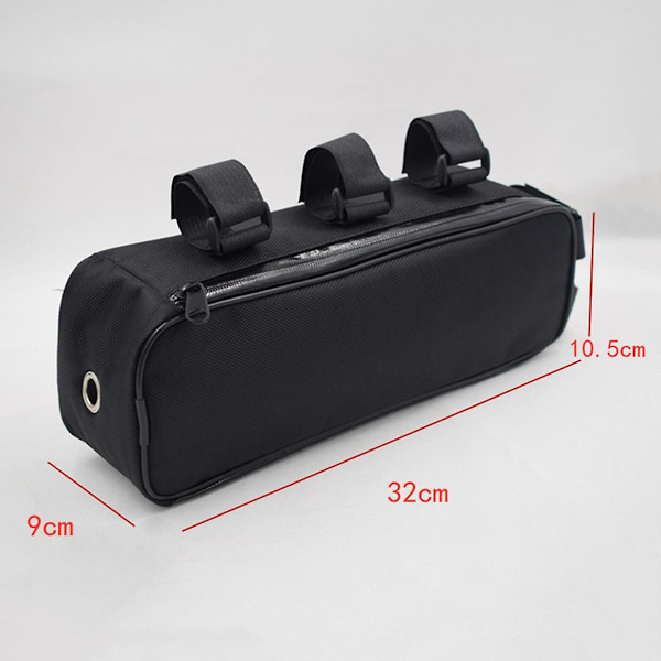 Cykelbalk Väska Batteri Kontroller Hängande Fast Rör Ram Cykelväska Li-ion Förvaring Vattentät 32x9x10.5cm Cykling