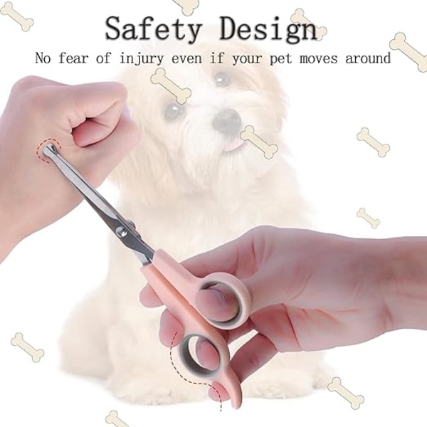 Pinking Canine Grooming Scissors, Koiran Hoitosahat Turvallisilla Pyöristetyillä Päillä