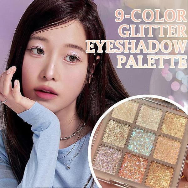 Pearlescent Fine Glitter Highlighter Dazzling Smart Eyeshadow Palette